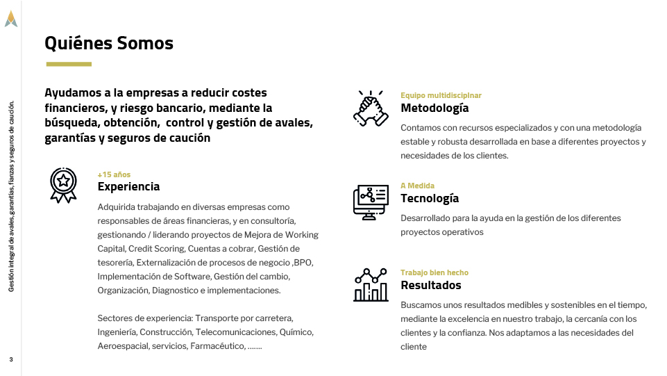 Diseño de presentación corporativa para franquicia inmobiliaria