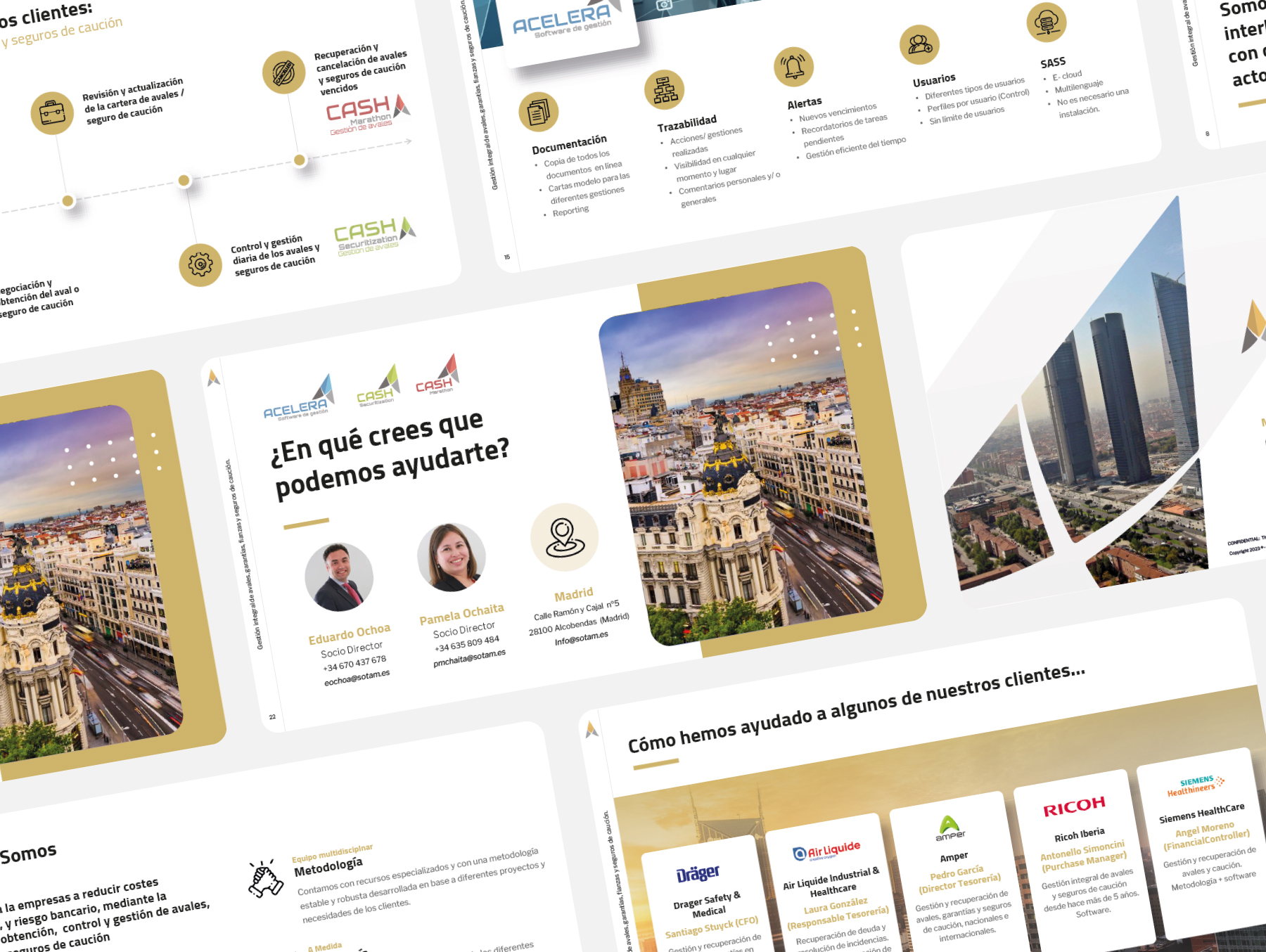 Diseño de presentación corporativa para franquicia inmobiliaria