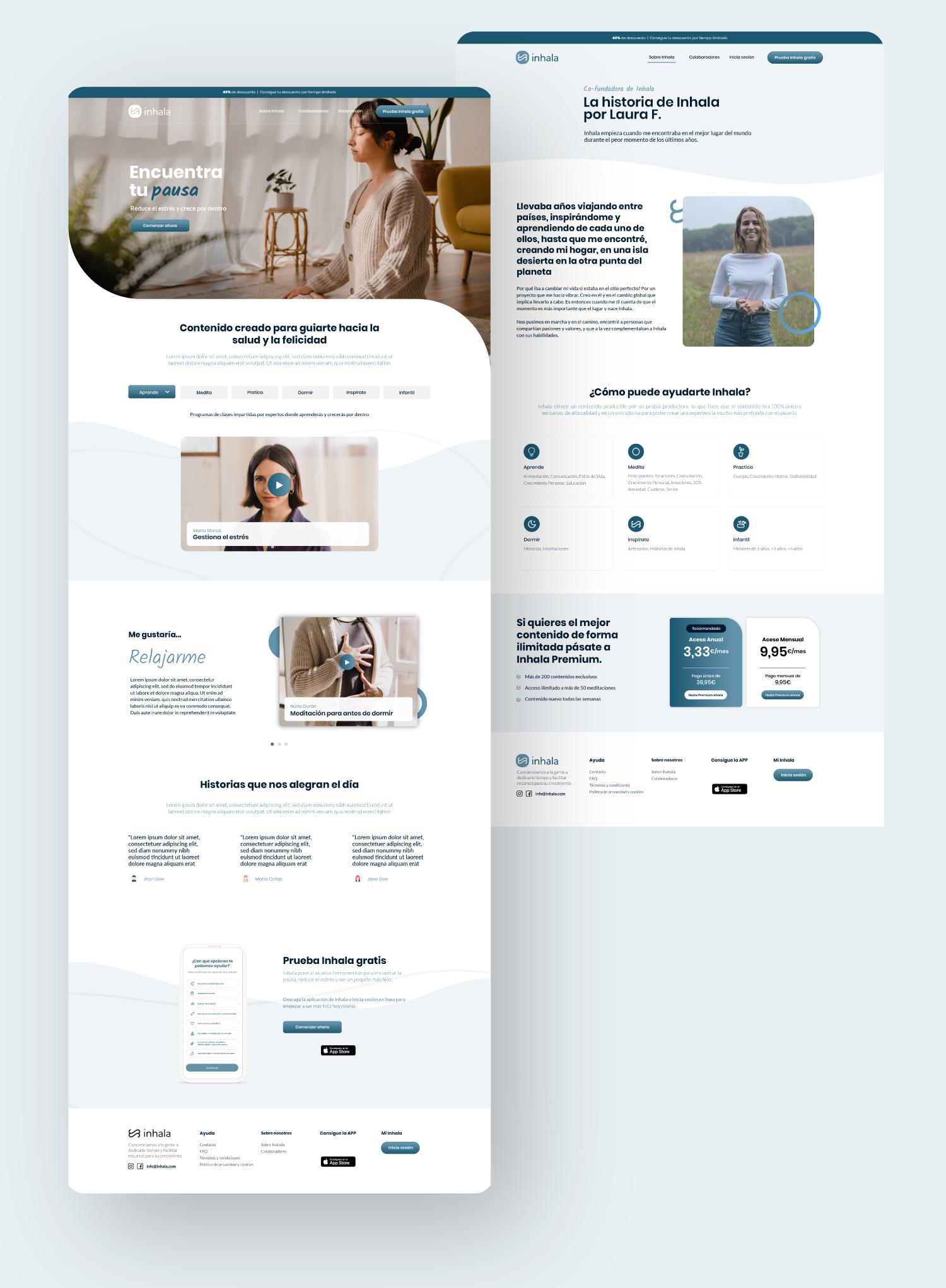 Diseño web corporativo para Inhal